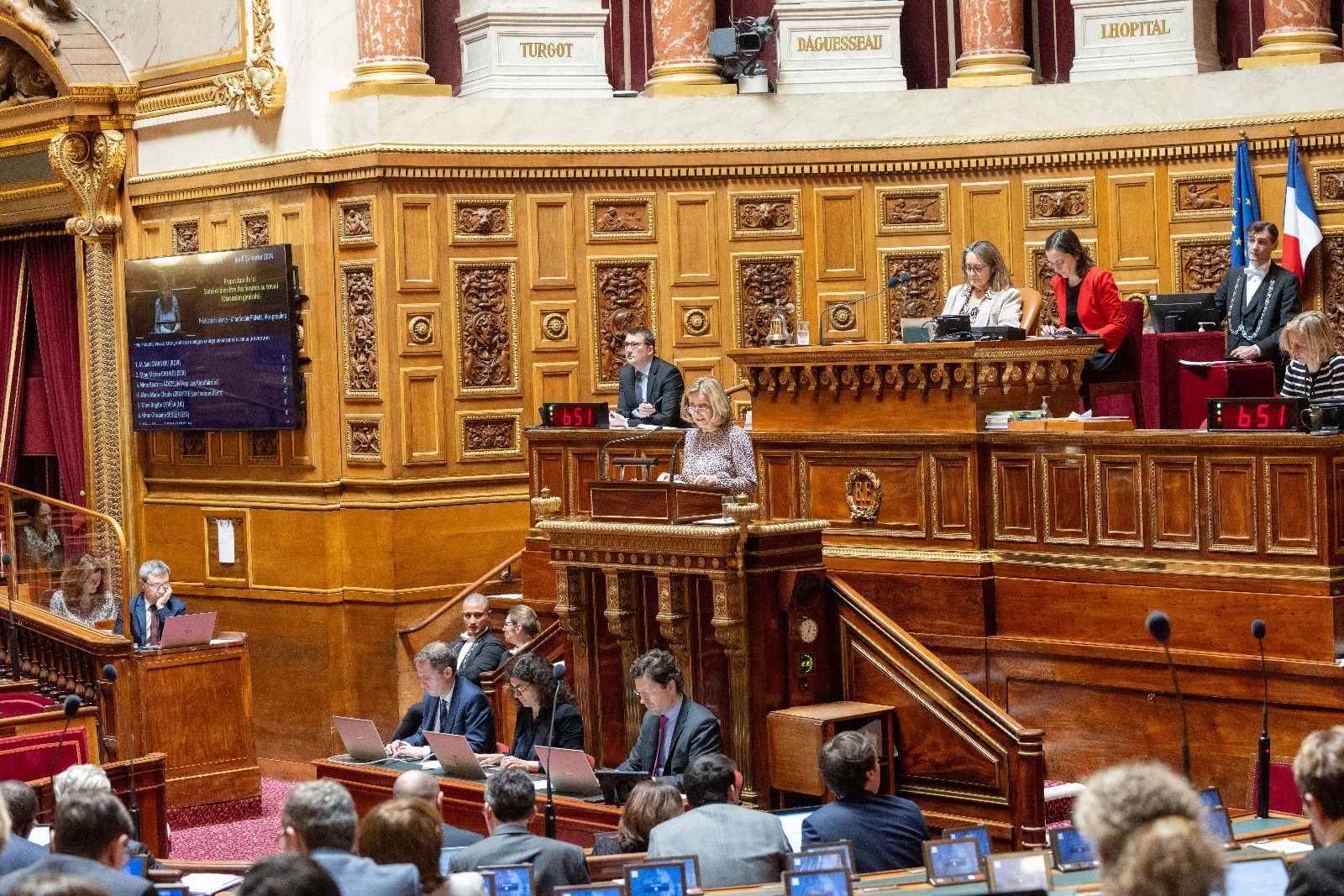Hélène Conway-Mouret à la tribune du Sénat