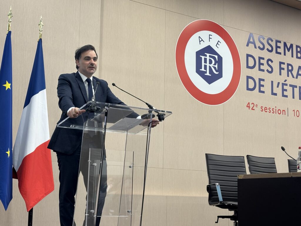 Laurent Saint-Martin ministre délégué aux Français de létranger devant les élus de lAFE