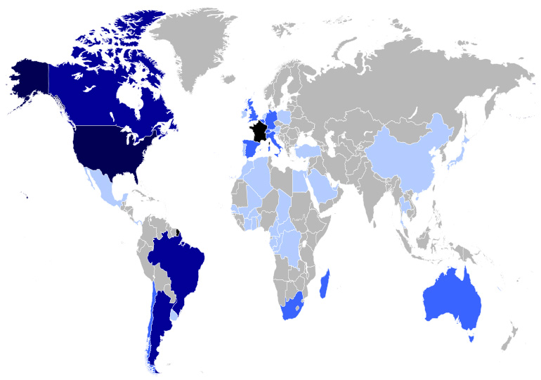 Carte des Français de l'étranger