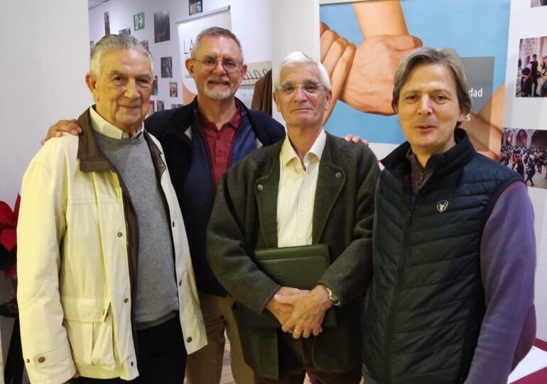 Les membres de la Société Française de Bienfaisance Valence (dont Christian Berret, président de l'Association, tout à droite)