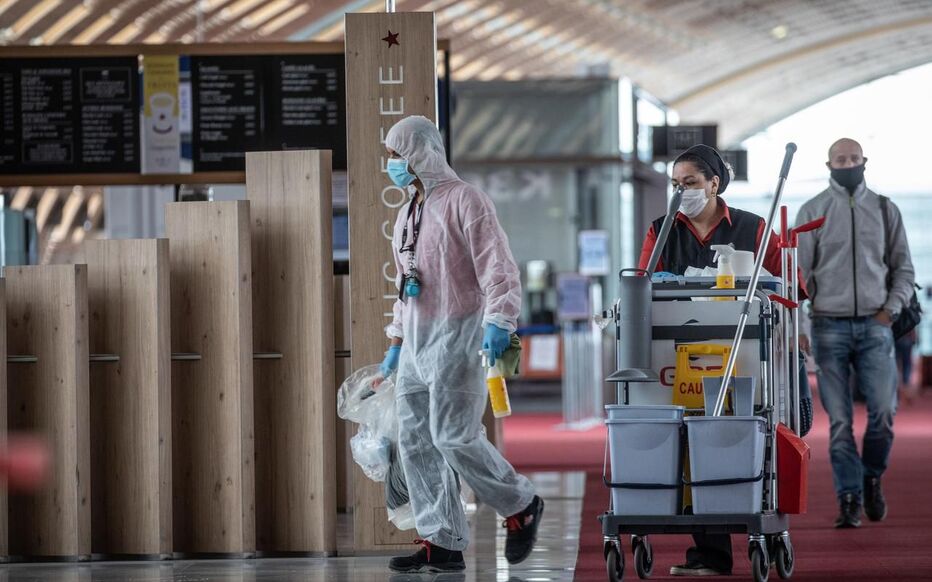 Aéroport Roissy Charles de Gaulle, le 29 avril 2020.
