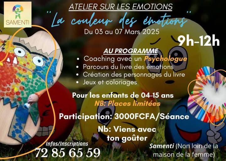 Atelier sur les émotions de l'association Samenti.
