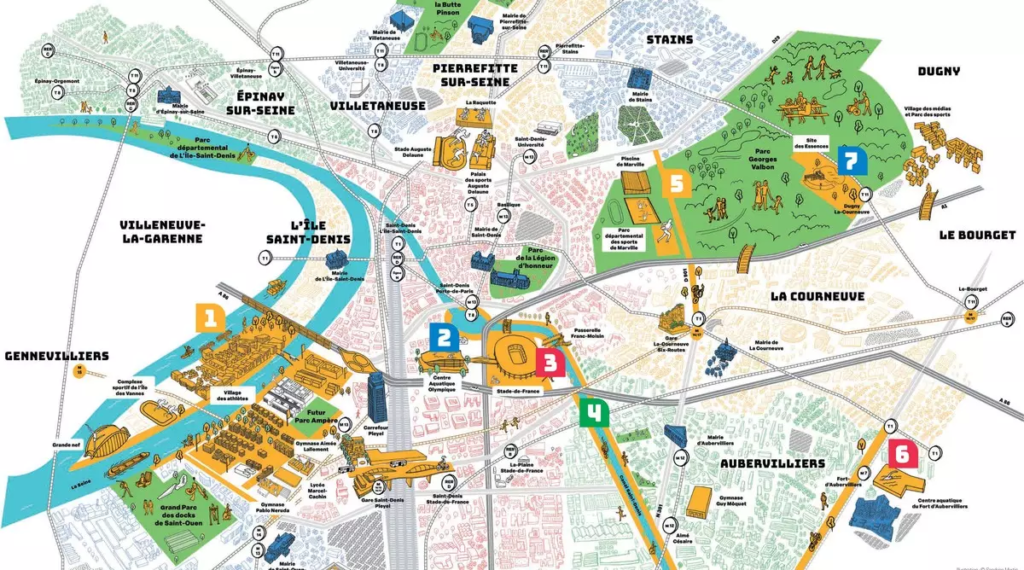 En choisissant d’organiser des épreuves sur des sites historiques comme le Château de Versailles, la Concorde ou la Tour Eiffel, le Comité d’organisation valorise le patrimoine de la France