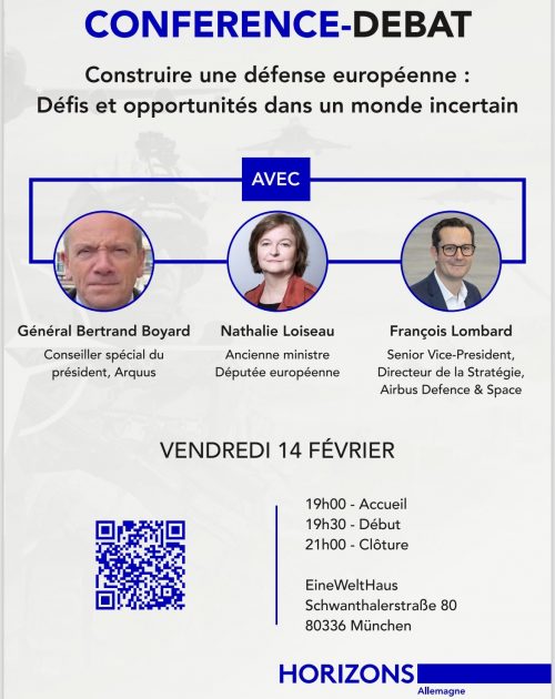 Invitation débat défense européenne à Munich