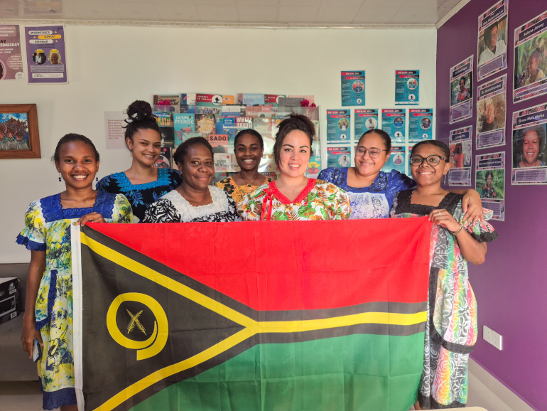 Equipe de Sista lors de la fête de l'Independance du Vanuatu le 30 juillet 2025