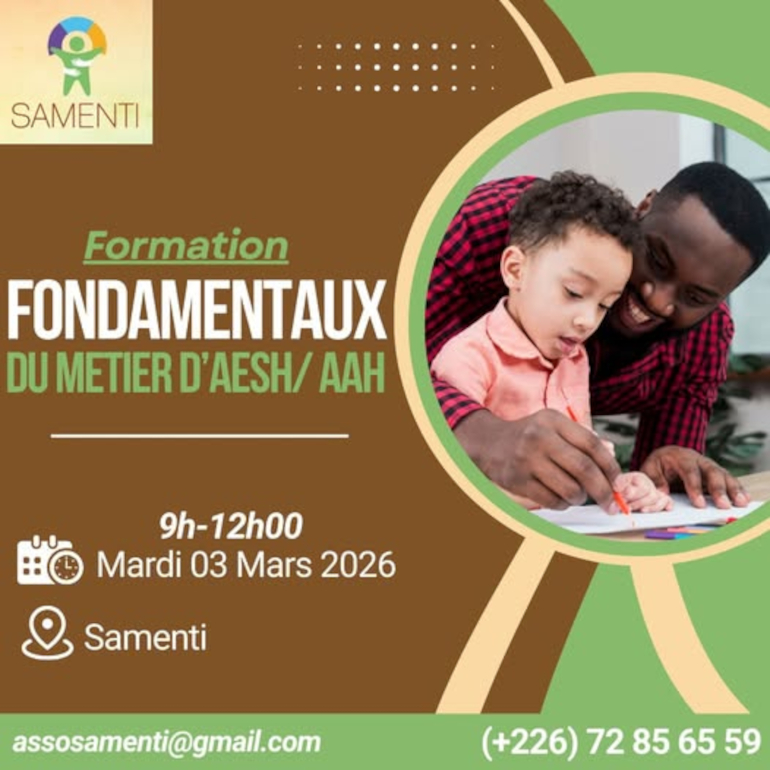 Formation délivrée par l'association Samenti