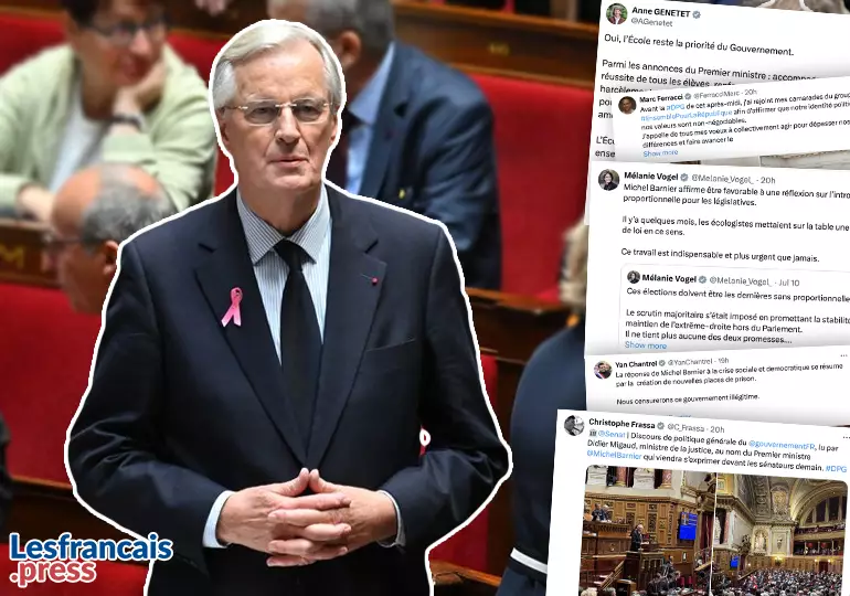 Discours de Michel Barnier : les réactions de vos élus