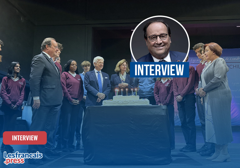 Londres : François Hollande fête les 10 ans du Lycée Winston Churchill