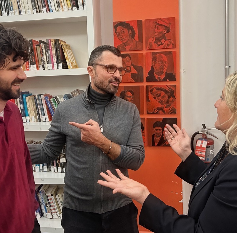 Jean-Philippe Berteau en campagne électoral à New York