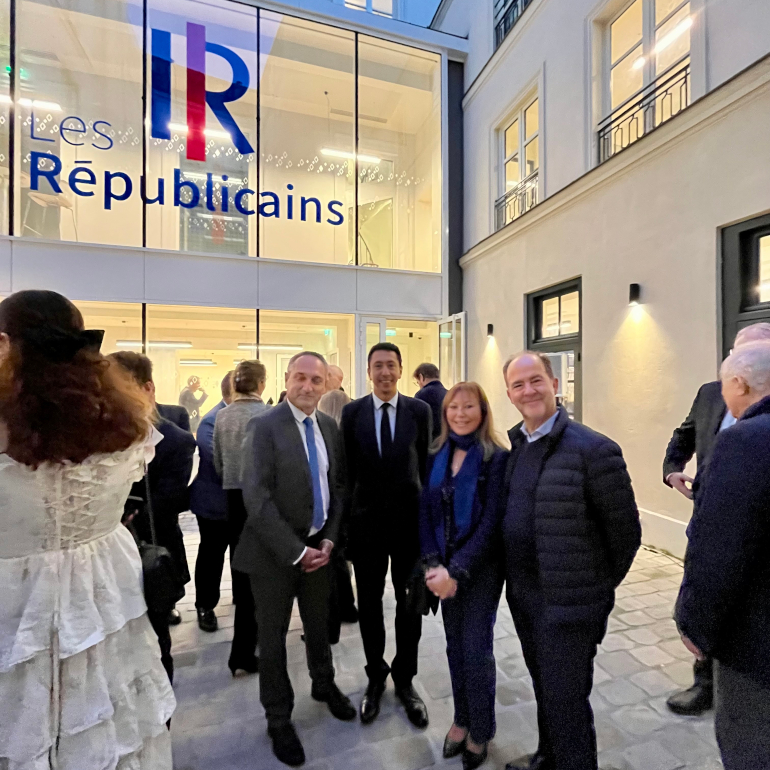 Jean-Philippe Keil, élus LR Suisse avec Othman Nasrou, Paris