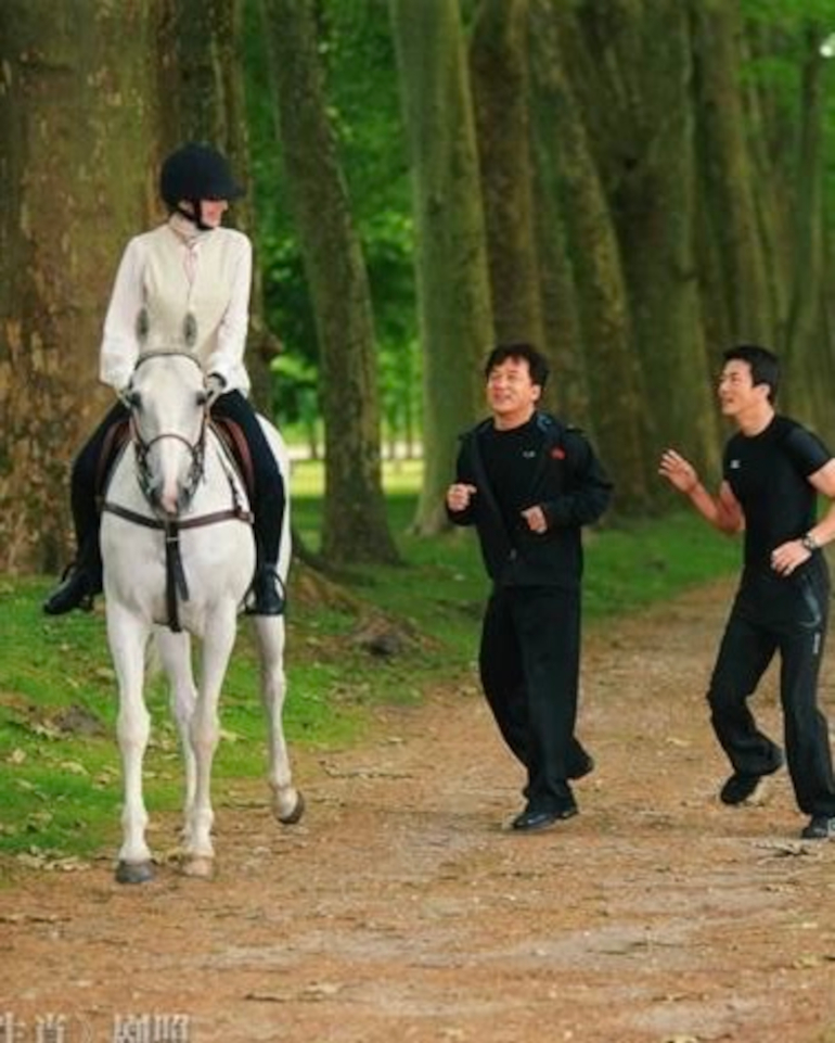 Laura Weissbecker à cheval
