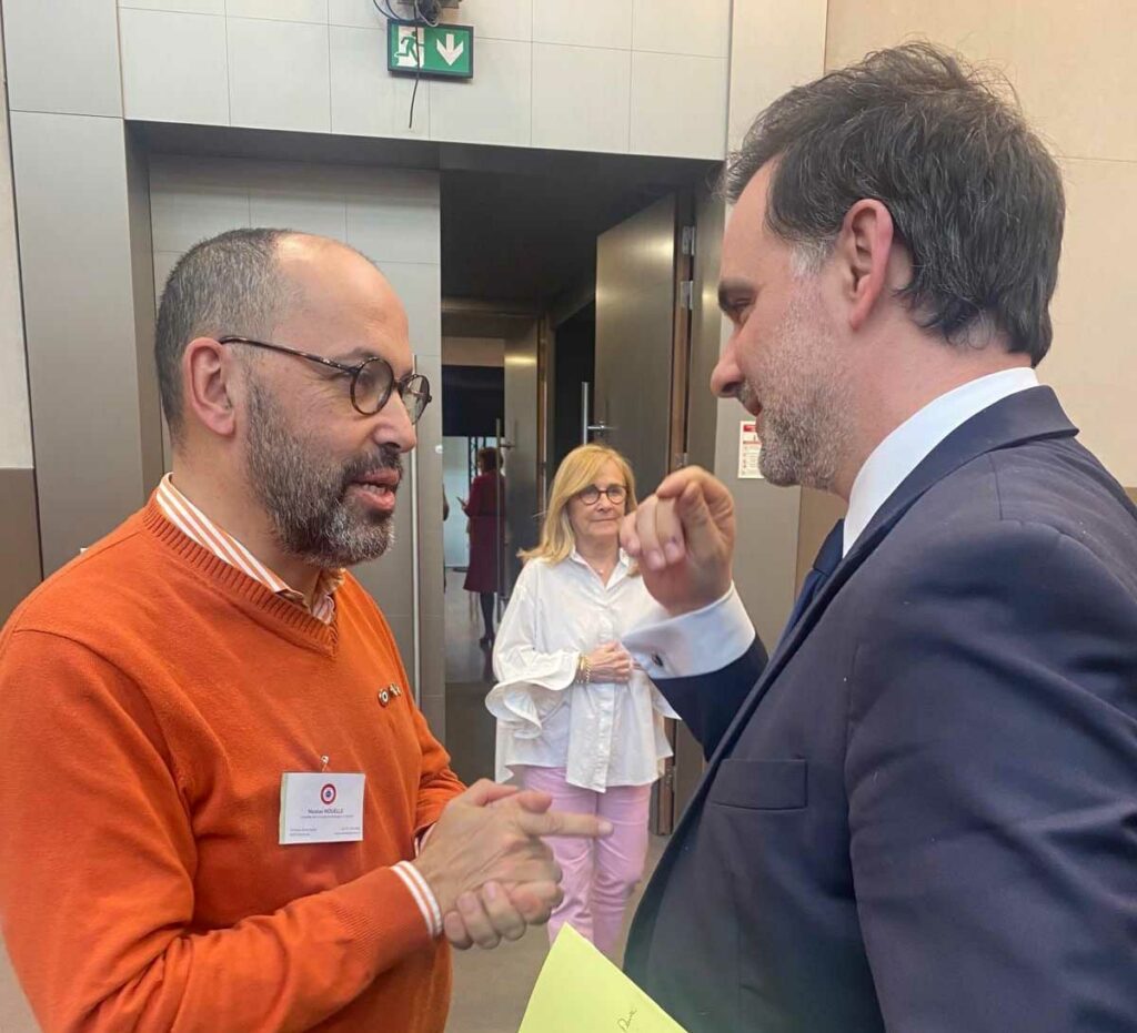 Nicolas Nouelle conseiller des Français d'Irlande et Laurent Saint-Martin, ministre délégué au Commerce extérieur et aux Français de l'étranger