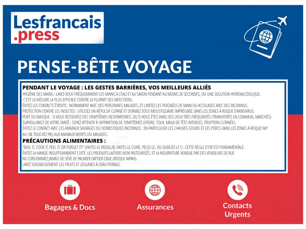 Pense bête voyage