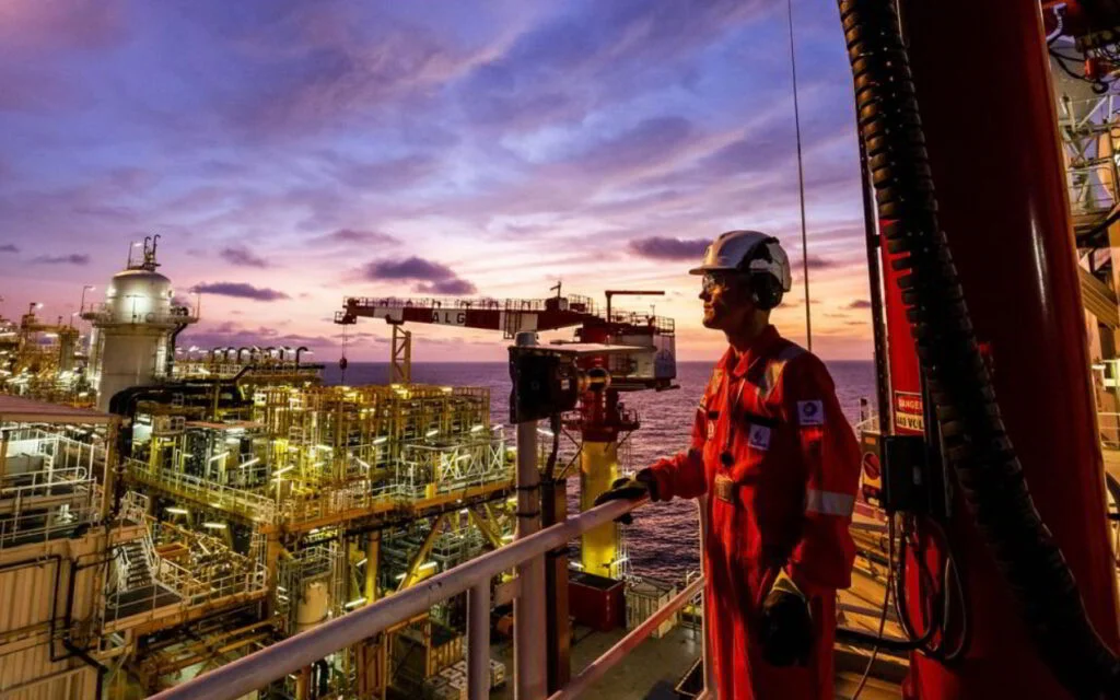 Plateforme pétrolière au large de l'Angola