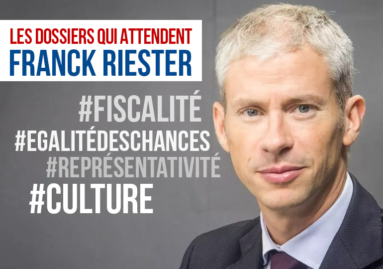 Les dossiers urgents de Franck Riester !
