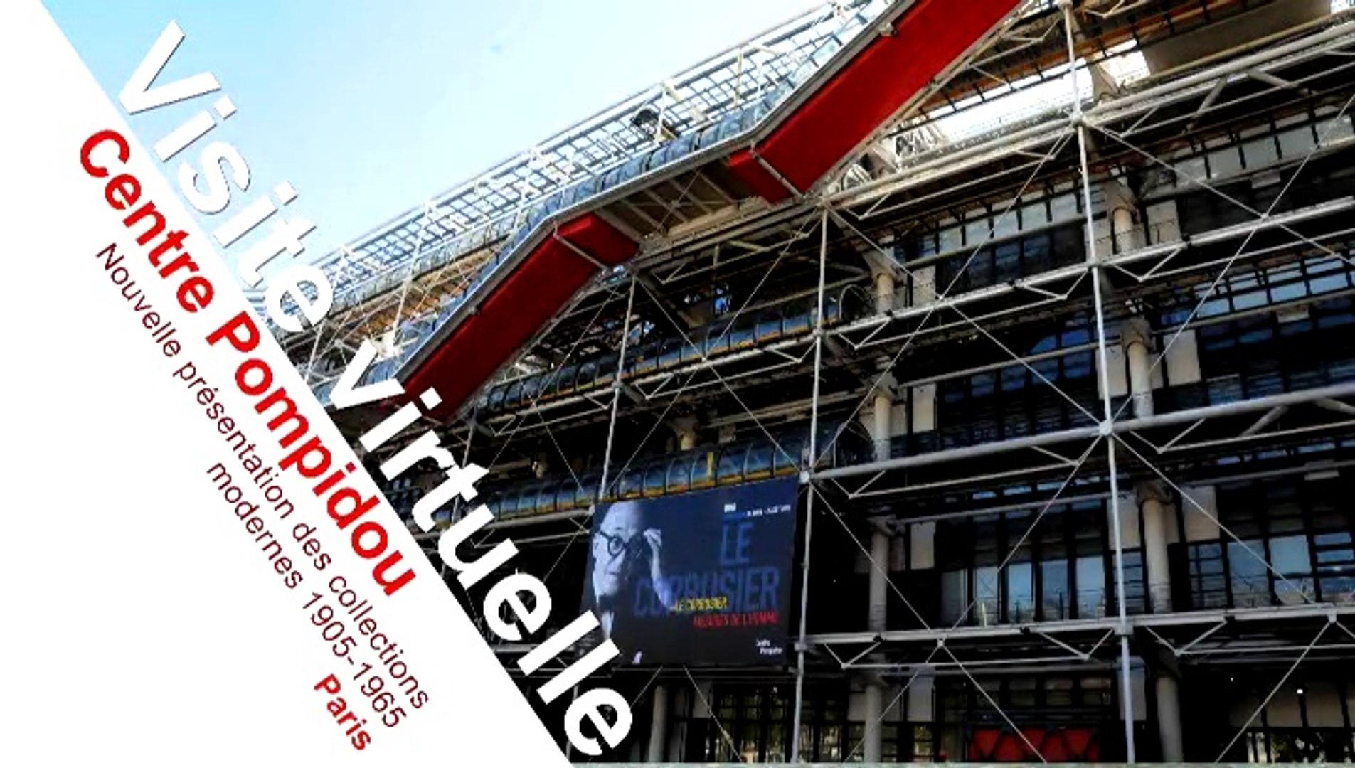 Affiche visite virtuelle au Centre Pompidoou